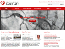 Tablet Screenshot of centralsydneycardiology.com.au